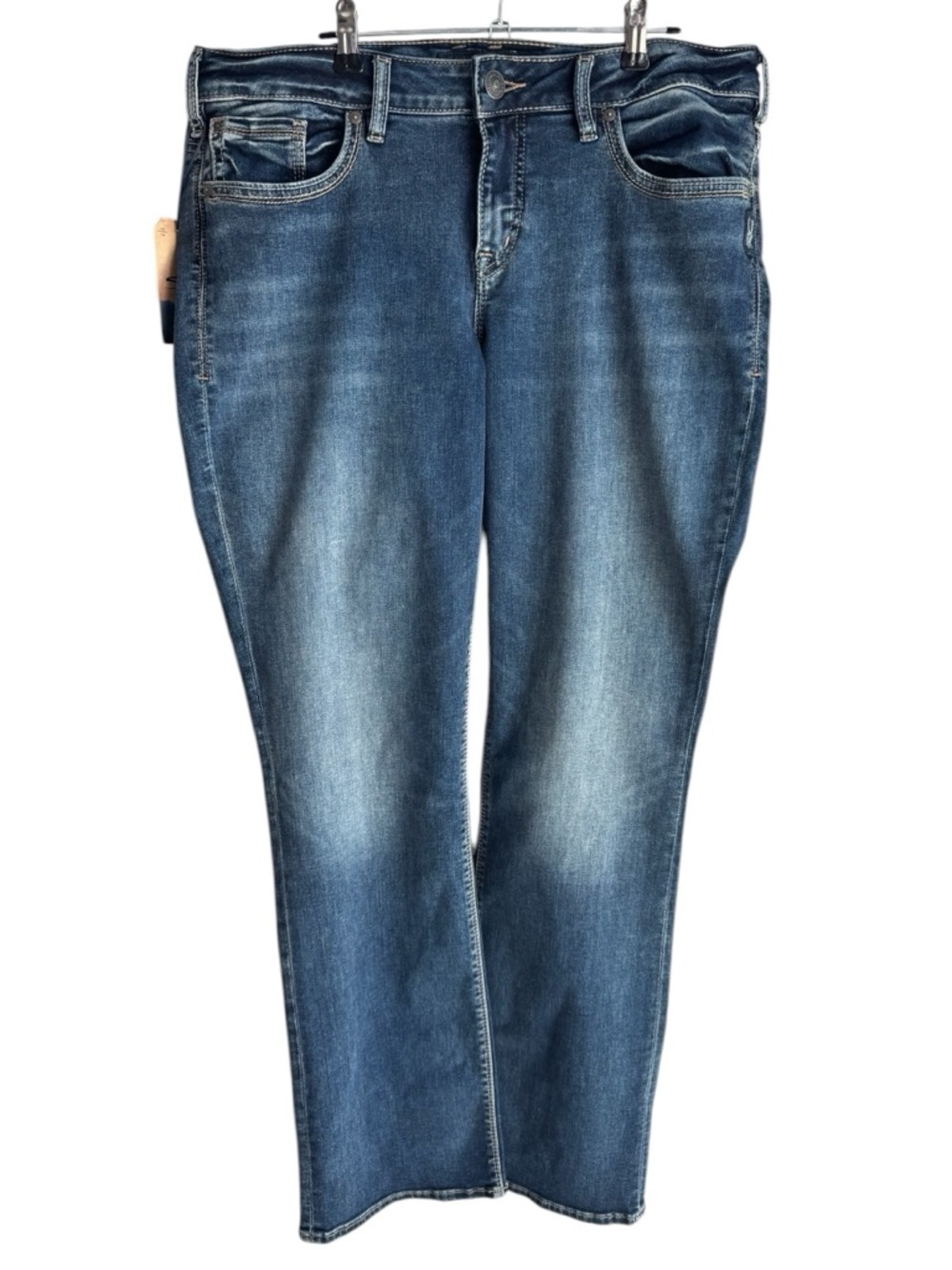 Silver Jeans Suki Slim Boot Cut Womens 14/33 High Waisted Blue Stretch Denim NWT